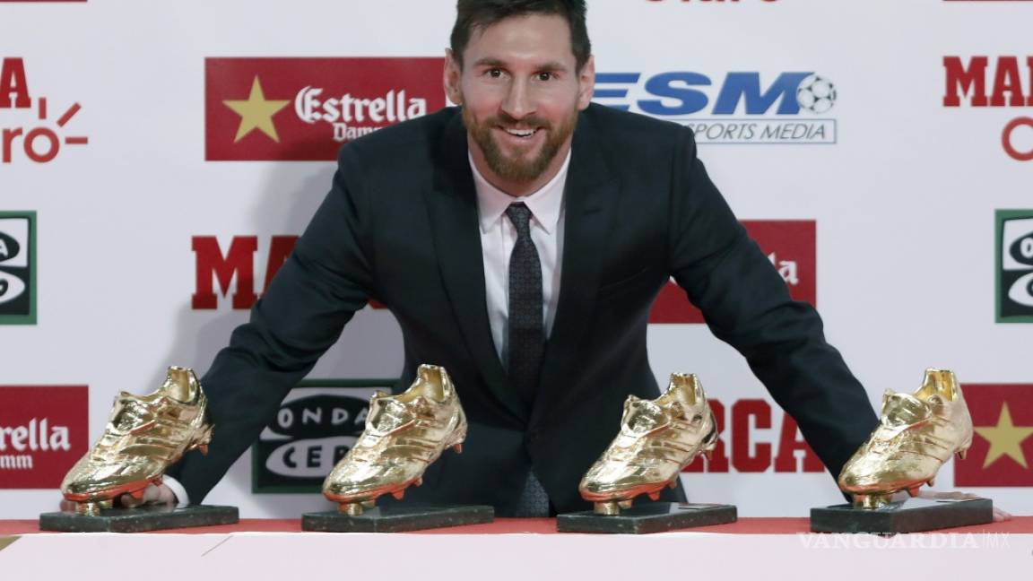 Recibe Messi su cuarta Bota de Oro
