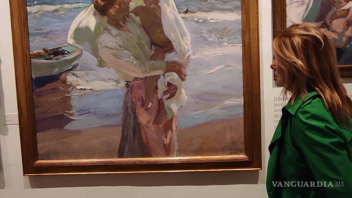 $!Una de las muchas escenas de playa que pintó el valenciano Joaquín Sorolla donde los protagonistas eran la luz del Mediterráneo y los niños.