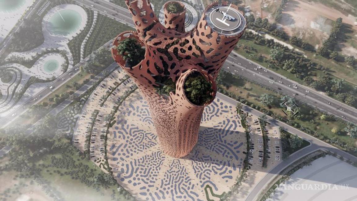 $!La futura 'Torre de la Vida', a vista de pájaro.
