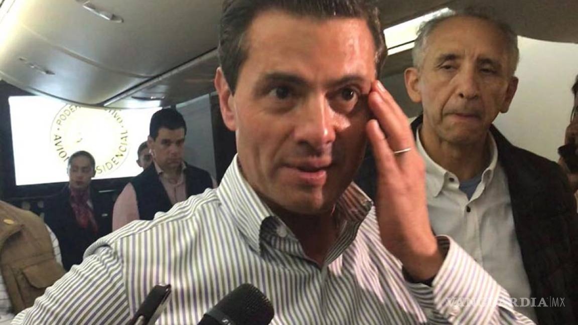 'Ya estoy bien, al mil por ciento', dice Peña Nieto tras irritación ocular