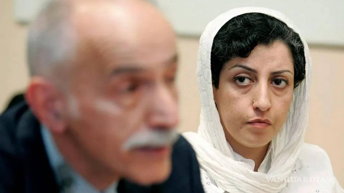 $!Narges Mohammadi (d) y el relator especial de la ONU para los derechos humanos en Irán, Karim Lahidji, en una imagen de archivo.