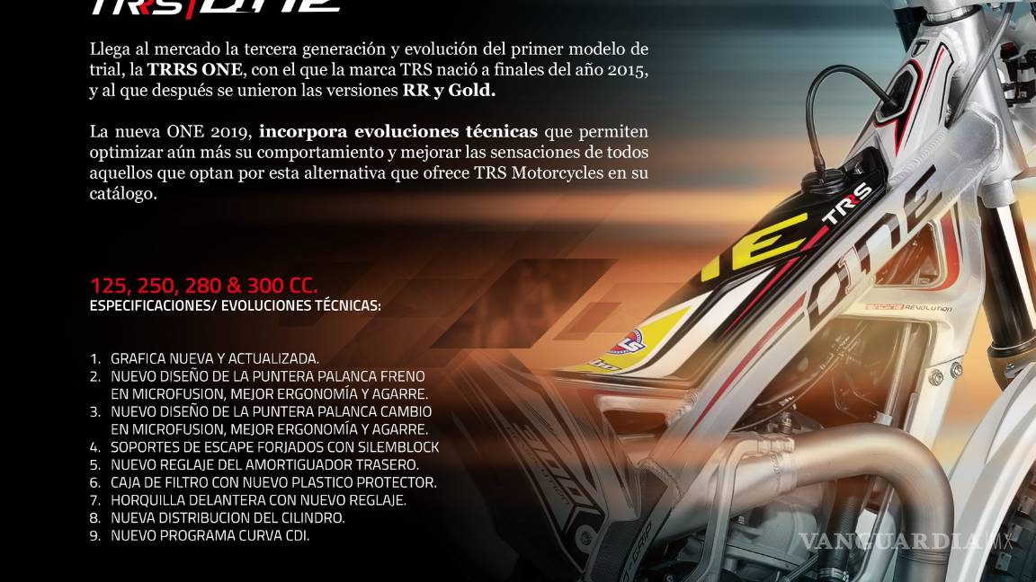 $!TRRS One 2019, moto para trial más que capaz