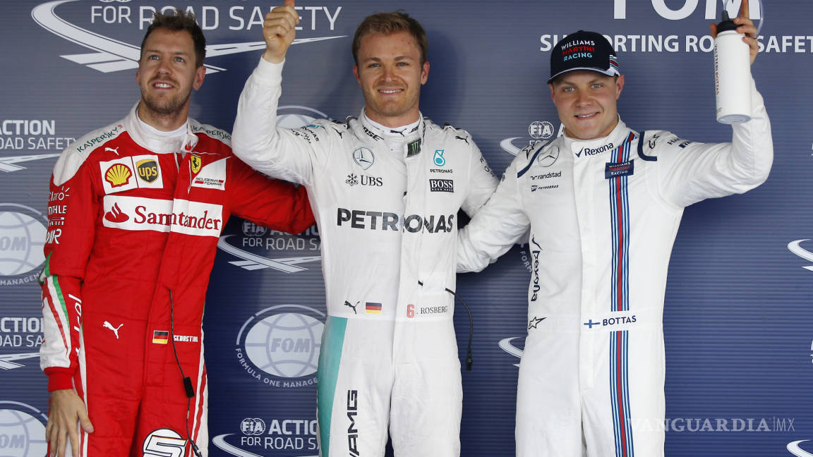Rosberg luce superior para ganar la ‘pole’; ‘Checo’ saldrá sexto