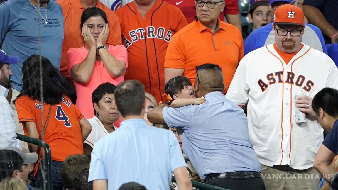 Niña sufre lesión cerebral permanente por pelotazo durante un juego de los Astros de Houston
