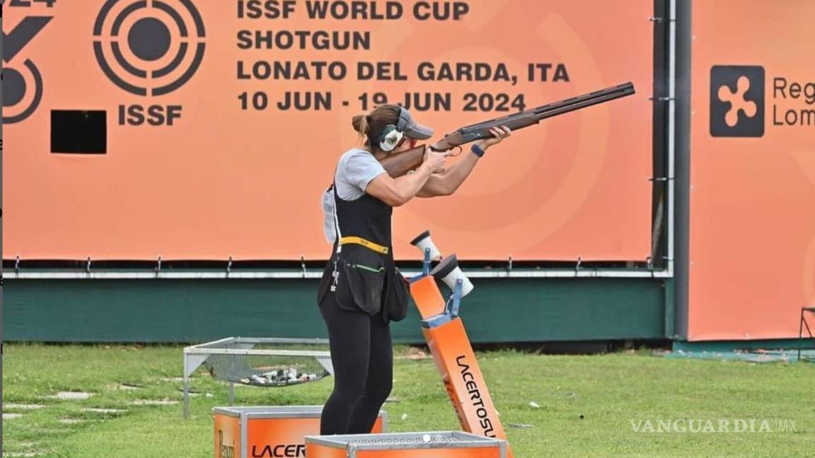La saltillense Gabriela Rodríguez finaliza su participación en la Copa del Mundo de tiro de escopeta