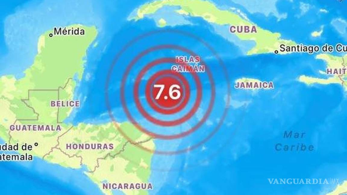 Sacude terremoto de 7.6 al Caribe y provoca alertas de tsunami