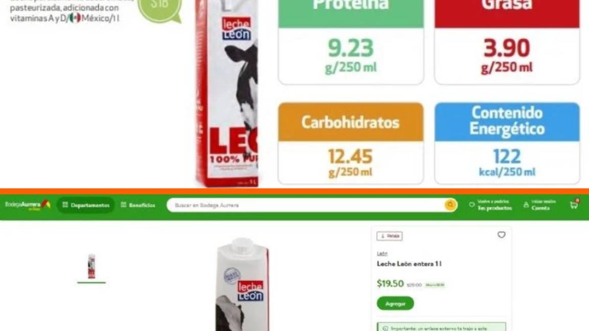 $!¿Cuánto cuesta la leche más económica y de mejor calidad en México?