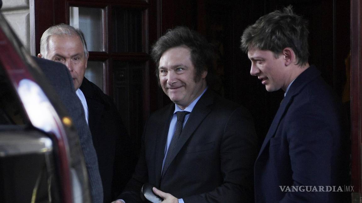 $!Javier Milei fue captado al salir del hotel Hay Adam, antes de su reunión con Juan González, encargado de la Casa Blanca para América Latina.