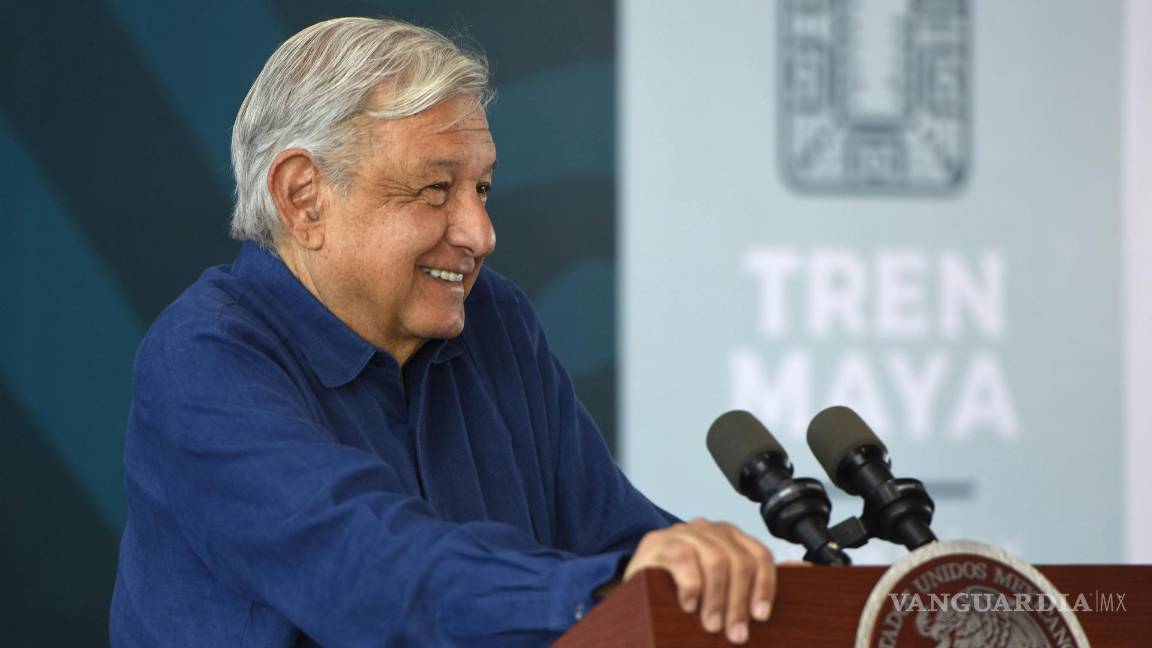 $!El mandatario mexicano, Andrés Manuel López Obrador, durante una rueda de prensa en Palenque, Chiapas (México).