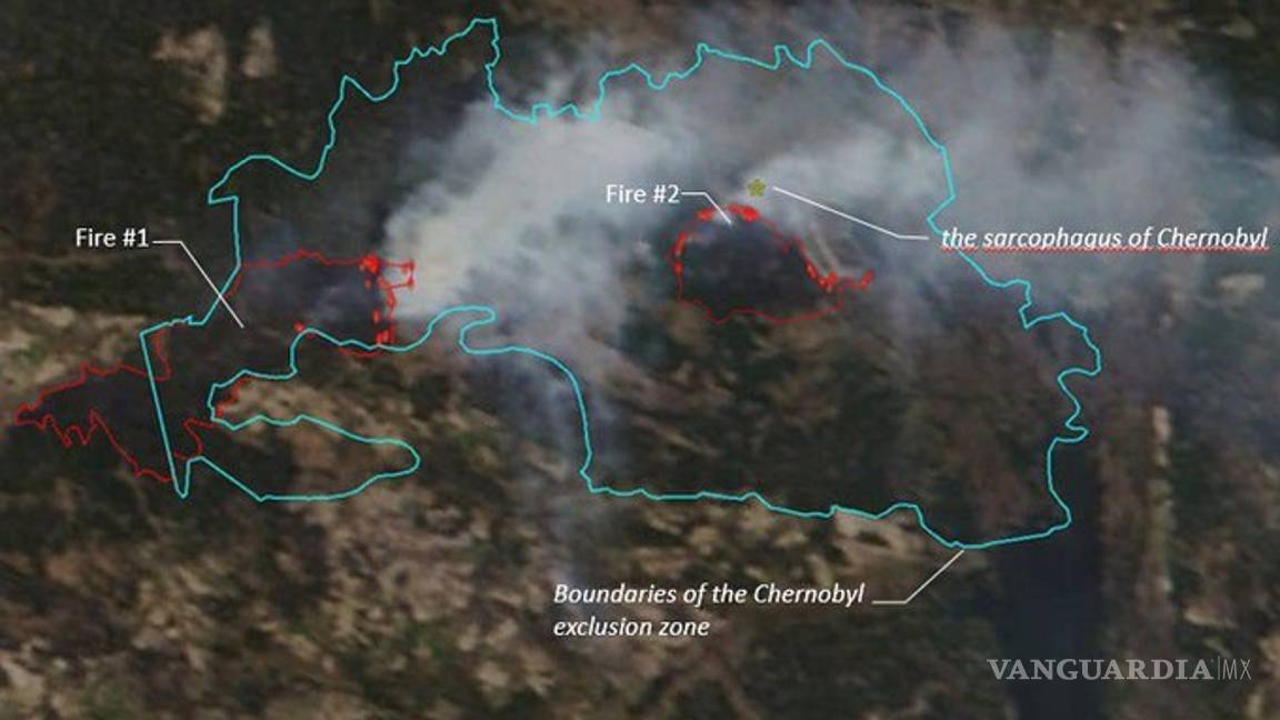 $!Incendios a “menos de dos kilómetros” de central nuclear de Chernóbil