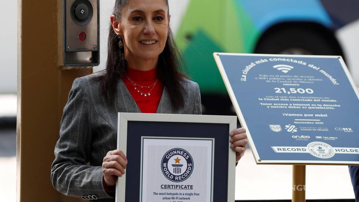 CDMX gana el récord Guinness por mayor número de puntos wifi gratis