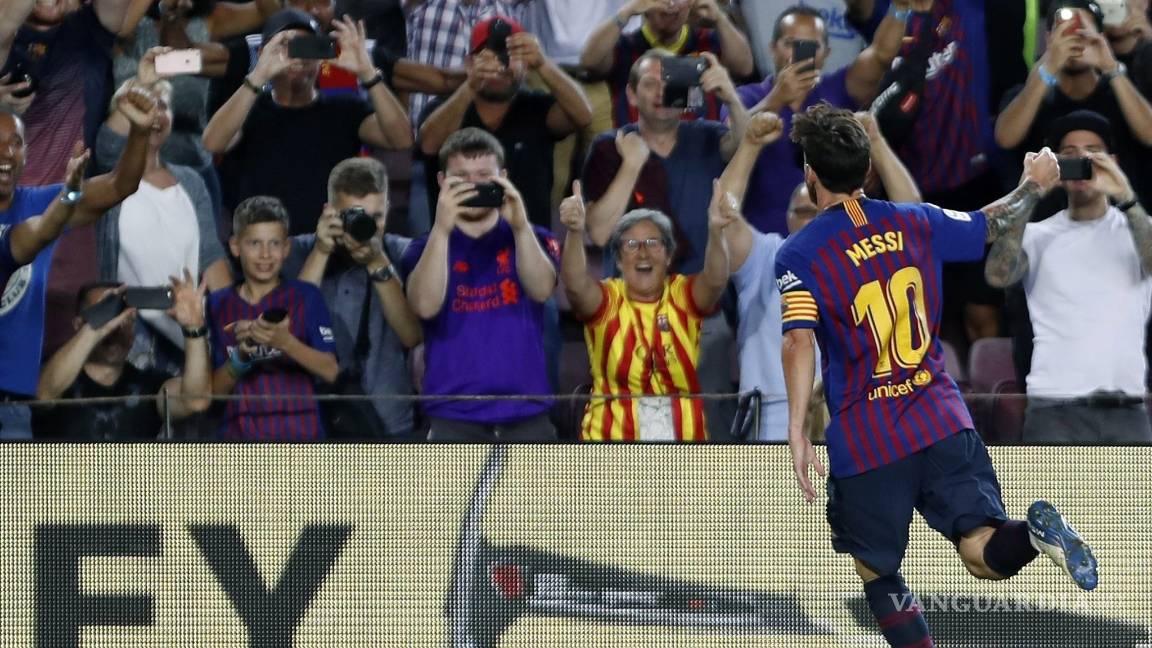 $!Messi anota el gol 6 mil en la historia de La Liga y le da el primer triunfo al Barcelona en la Temporada