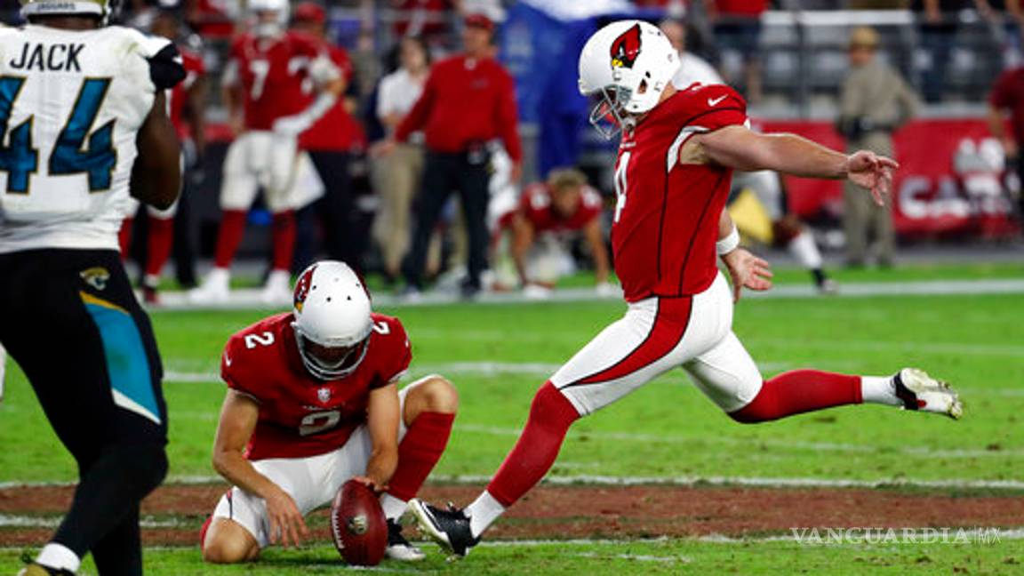 $!Cardinals sorprenden a Jaguars con gol de campo de último minuto