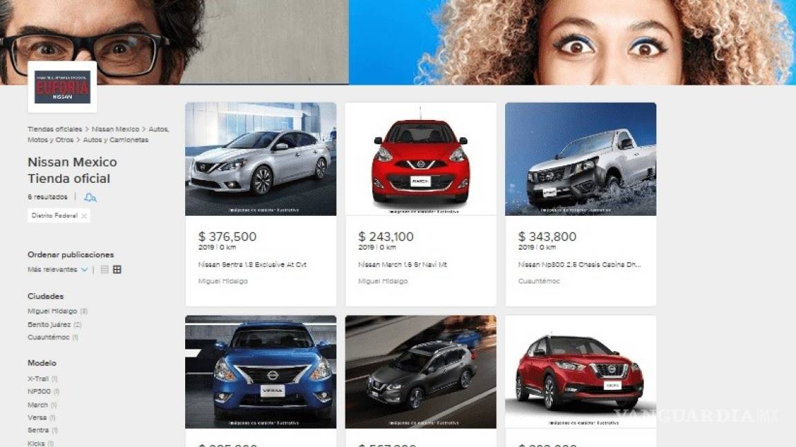 Nissan venderá autos nuevos en Mercado Libre