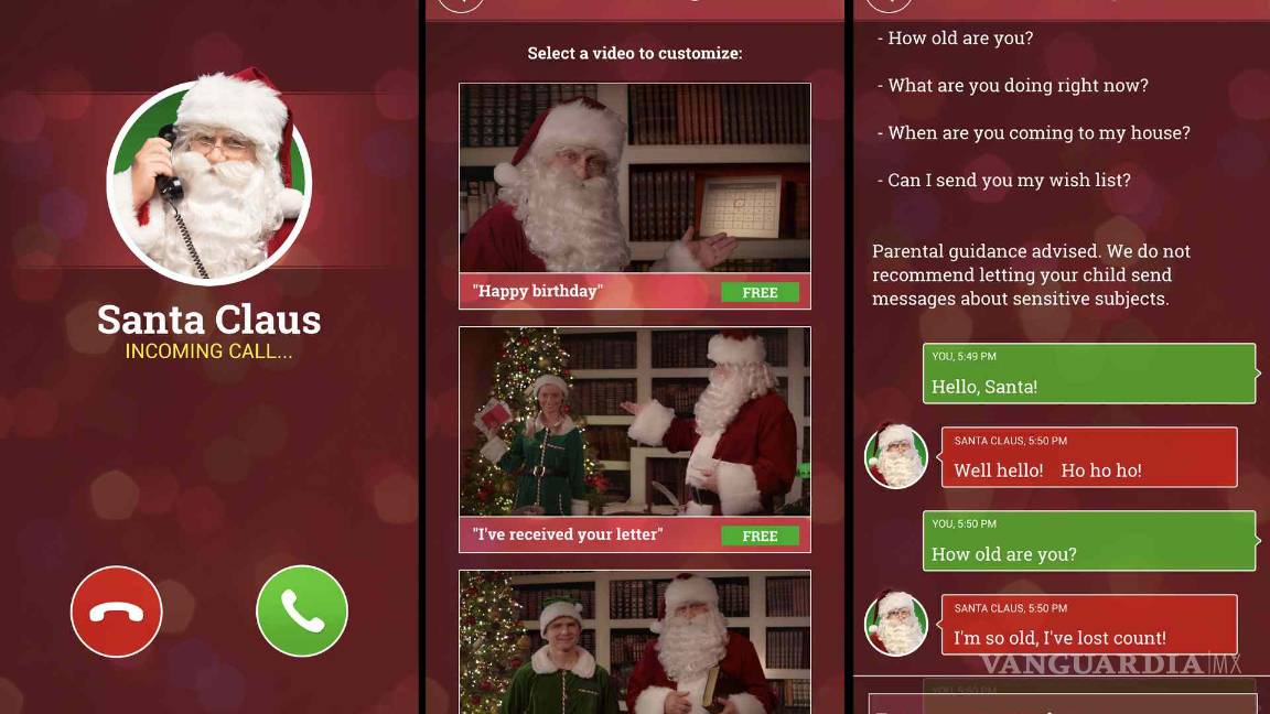$!¡Santa Claus está cerca! Habla con él con estas cinco apps