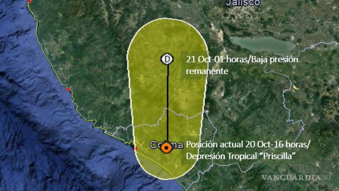 Tormenta ‘Priscilla’ tocó tierra en Colima, causando fuertes lluvias
