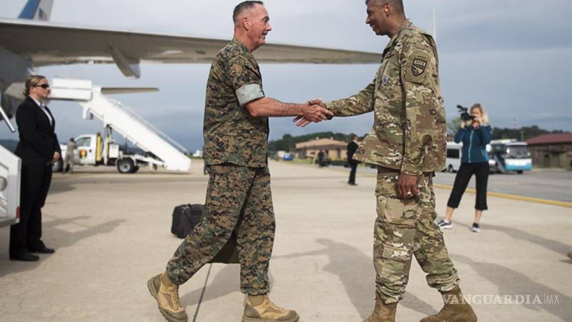 $!Aboga Joseph Dunford por la vía "diplomática y económica" ante Corea del Norte