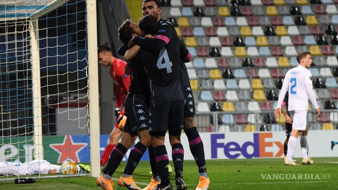 Napoli con el ‘Chucky’ en la cancha derrotan al Rijeka en la Europa League
