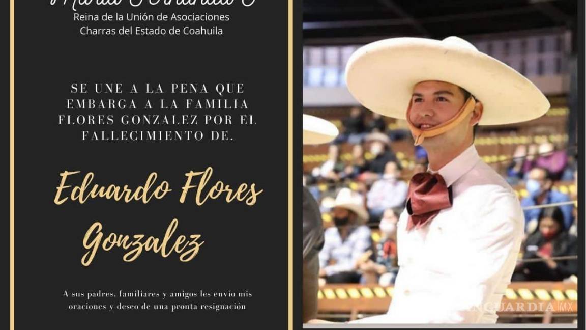 $!Lamentan en Saltillo muerte del Charro Eduardo Flores