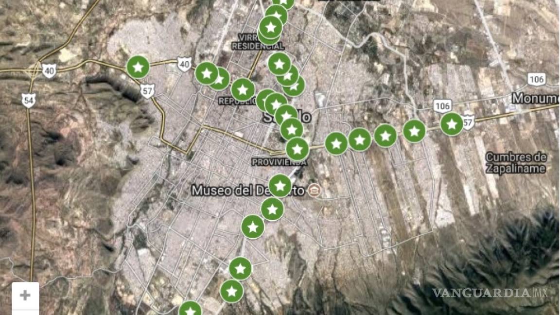 Reabren la circulación de todos los puentes en Saltillo (mapa en vivo)