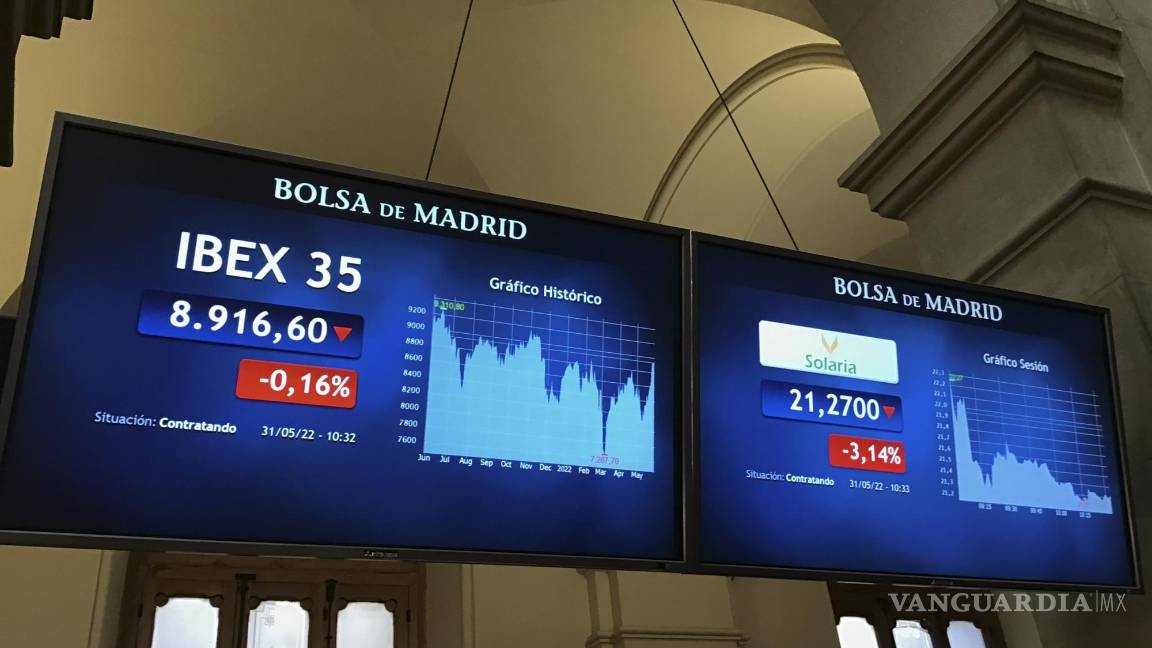 $!La Bolsa española descendía el 0.56 por ciento y perdía el nivel de los 8.900 puntos, en una jornada en la que el mercado espera conocer la inflación de la UE de mayo.