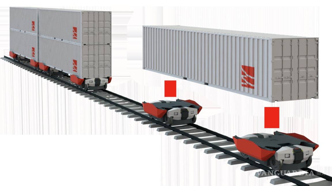 $!Contenedores (individual y apilados) sobre vehículos autónomos.