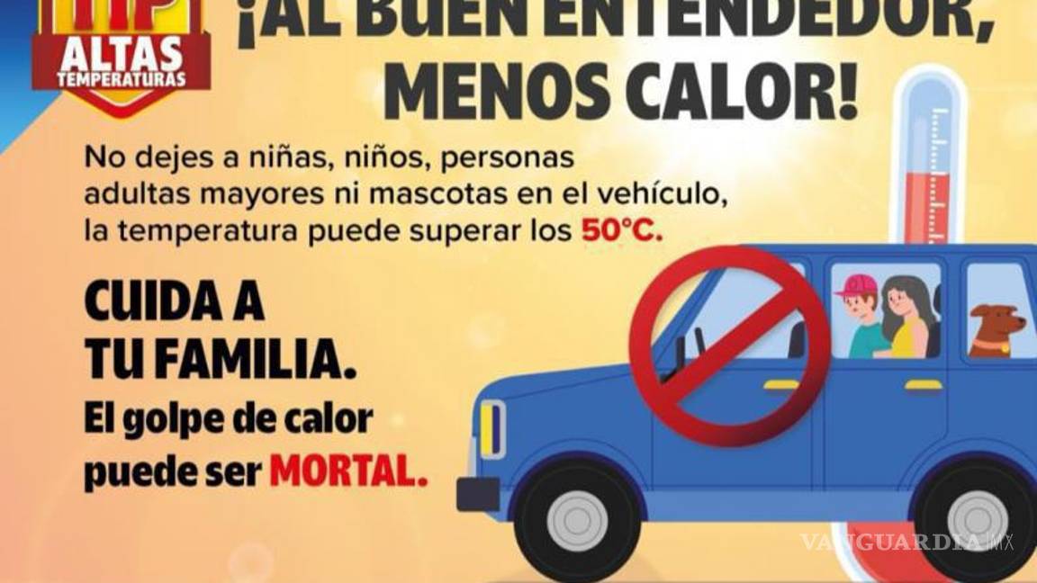 $!Cuidado al circular en auto y ni se les ocurra quedarse dentro por mucho tiempo.