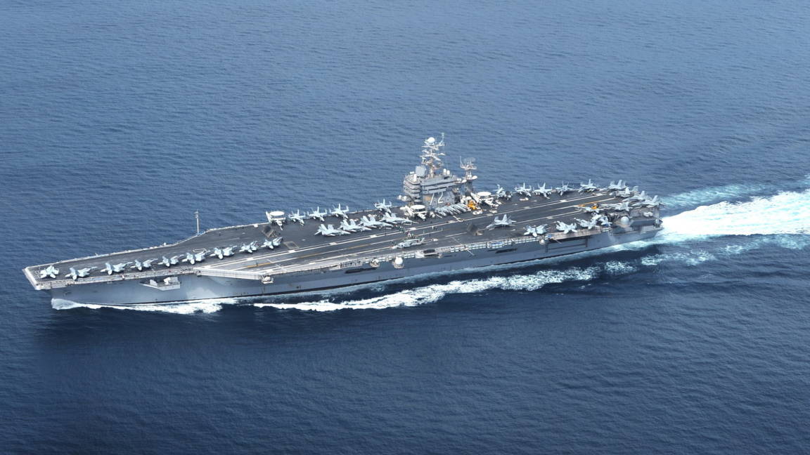 $!USS Abraham Lincoln, portaaviones de EU se moviliza hacia aguas iraníes