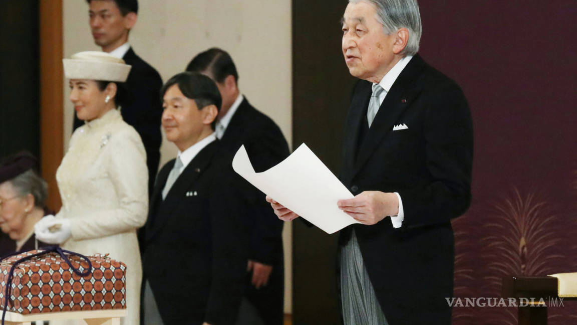 Japón estrena emperador, entrega Akihito trono a Naruhito