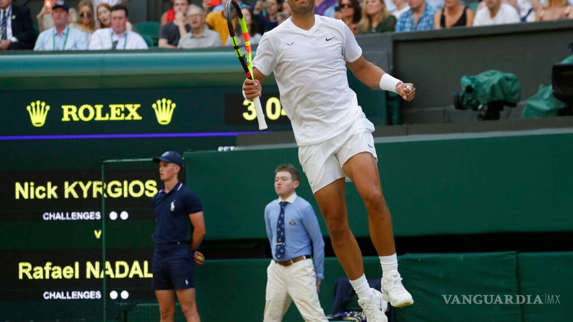 $!Nadal vence a Kyrgios y entierra una pesadilla
