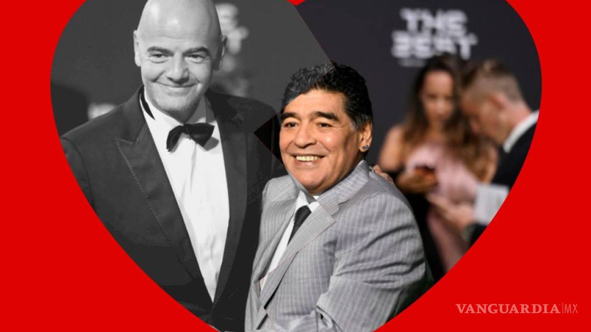Maradona no quiere ver ni en pintura al presidente de la FIFA