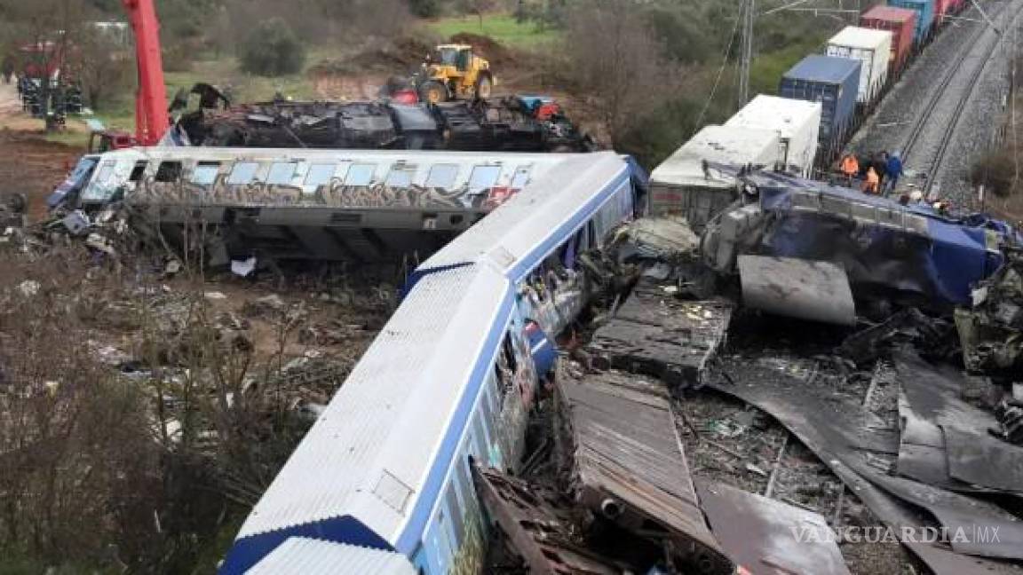 Trágico choque de trenes en Grecia deja 36 muertos y 85 heridos