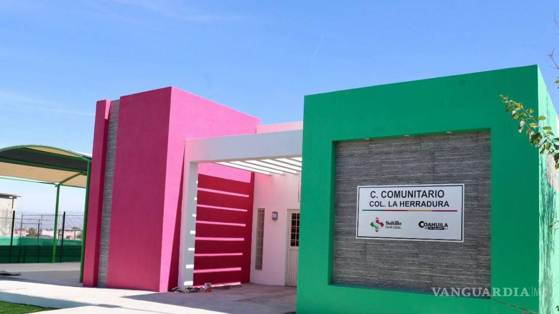 En su etapa final, construcción de centro comunitario en la colonia La Herradura, en Saltillo