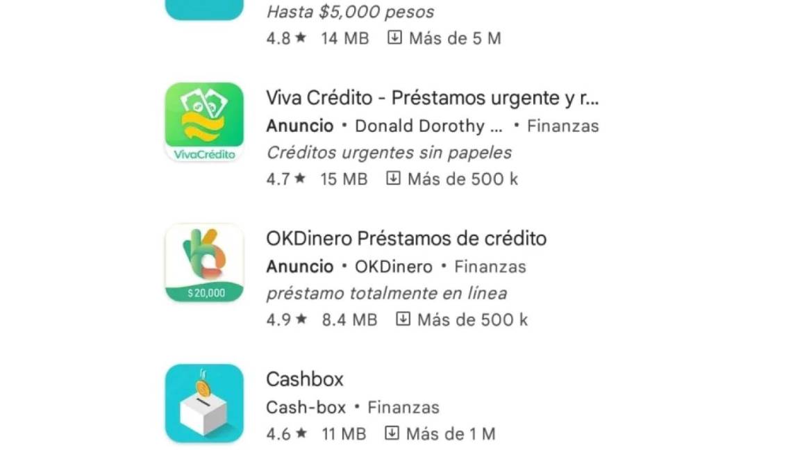 660 apps ‘montadeudas’ operan en México, alerta la SSPC