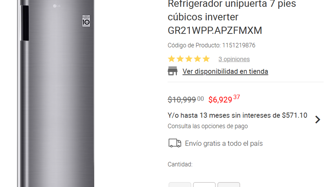 $!Venta Nocturna Liverpool: Los mejores descuentos en refrigeradores, congeladores, microondas y hornos eléctrico