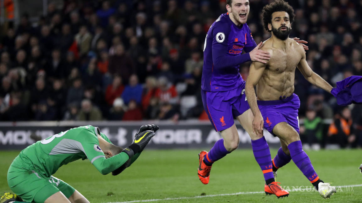 Mohamed Salah empuja al Liverpool a remontar y triunfar ante el Southampton