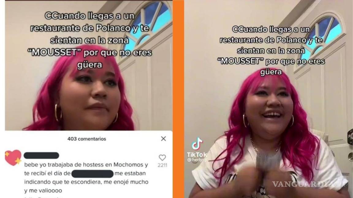 Tras caso Sonora Grill, Herly RG denuncia discriminación en restaurante de Polanco, la escondieron por su aspecto (video)