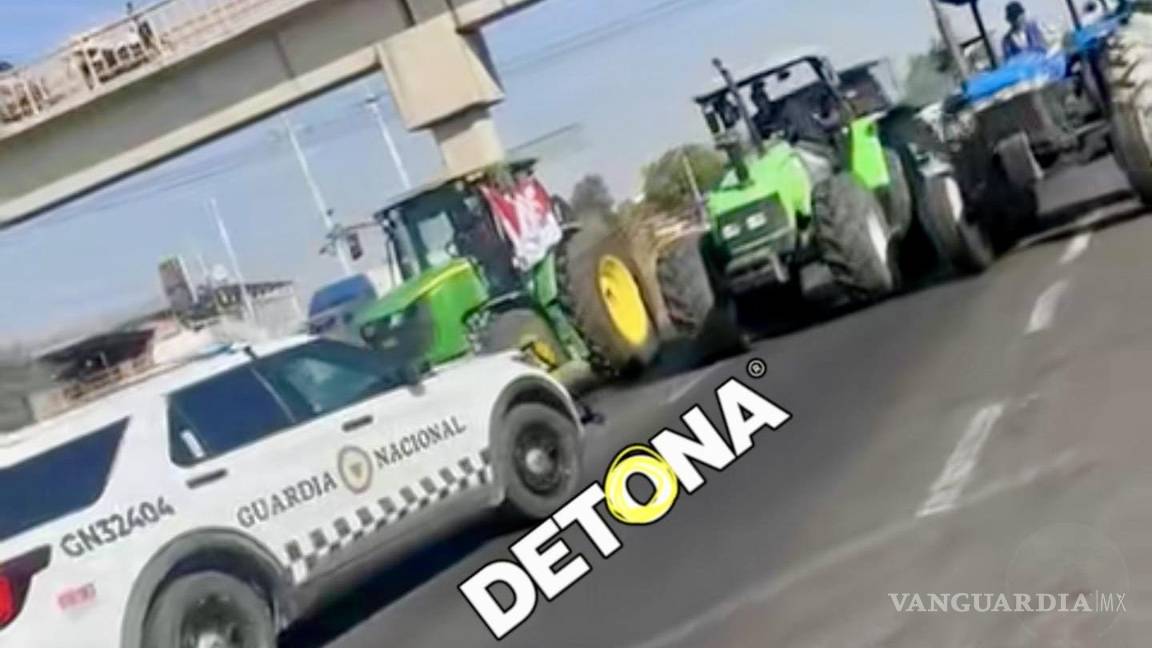 $!Patrullas contra tractores. Ganan los tractores.