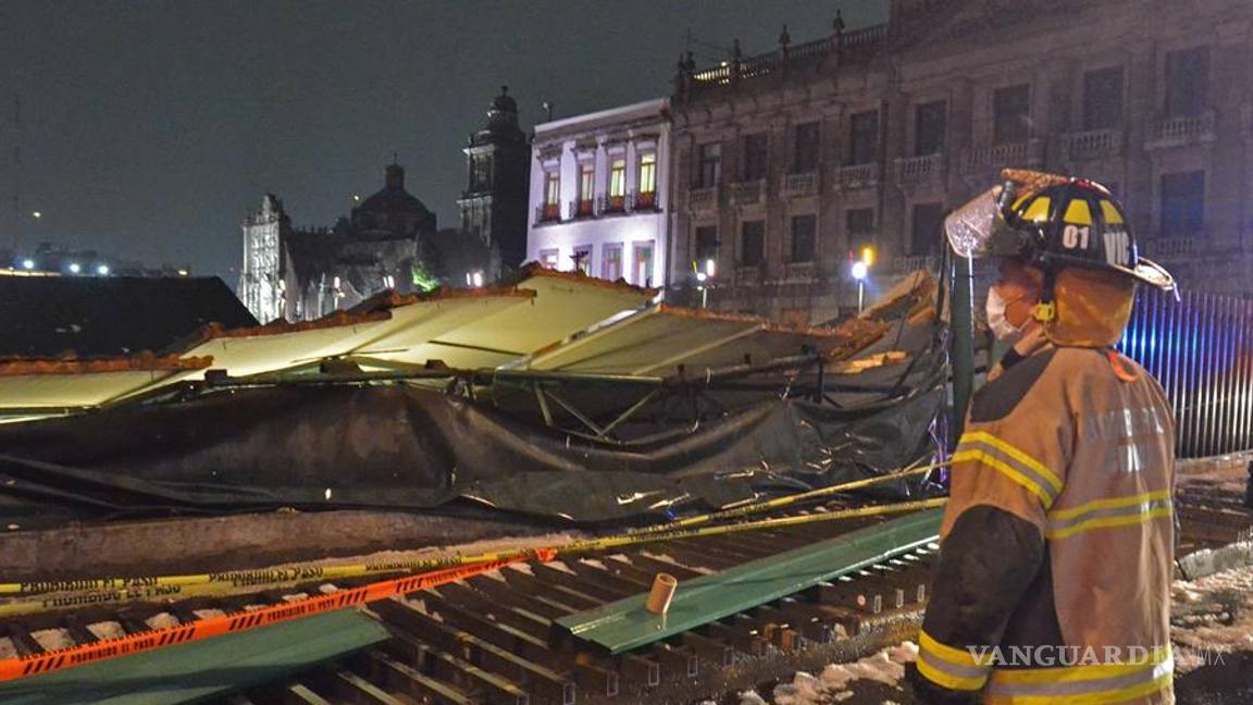 $!Tlaloc deja caer toda su furia contra el Templo Mayor con fuerte aguacero y granizada (fotos)