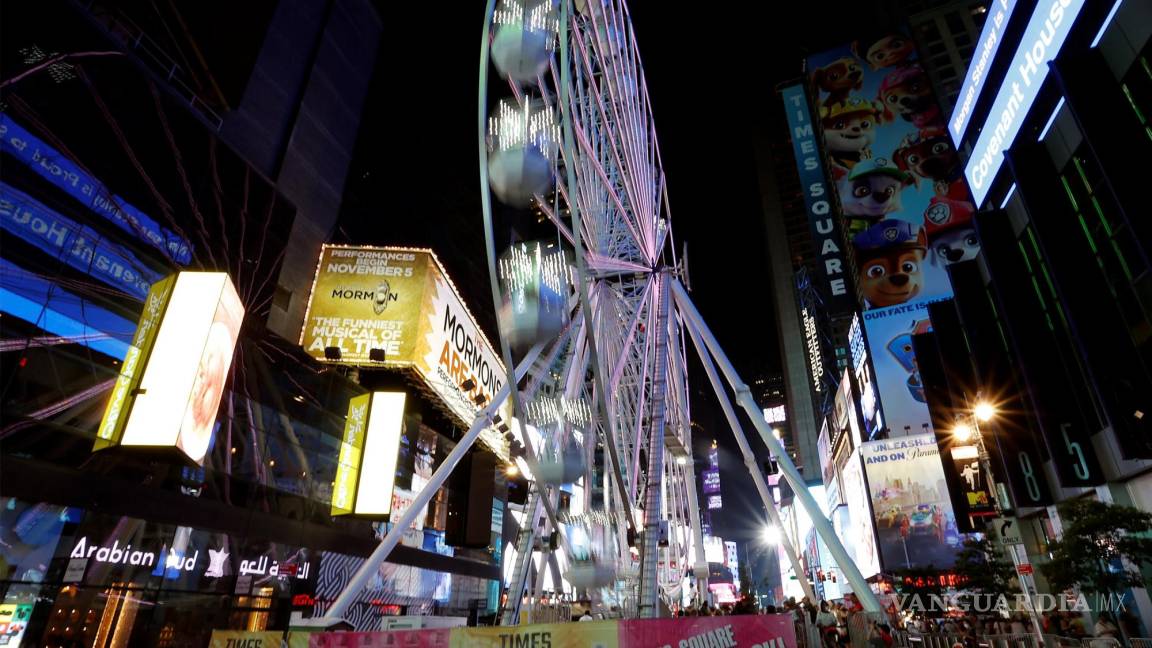 Rueda de la fortuna, nueva atracción turística en Times Square