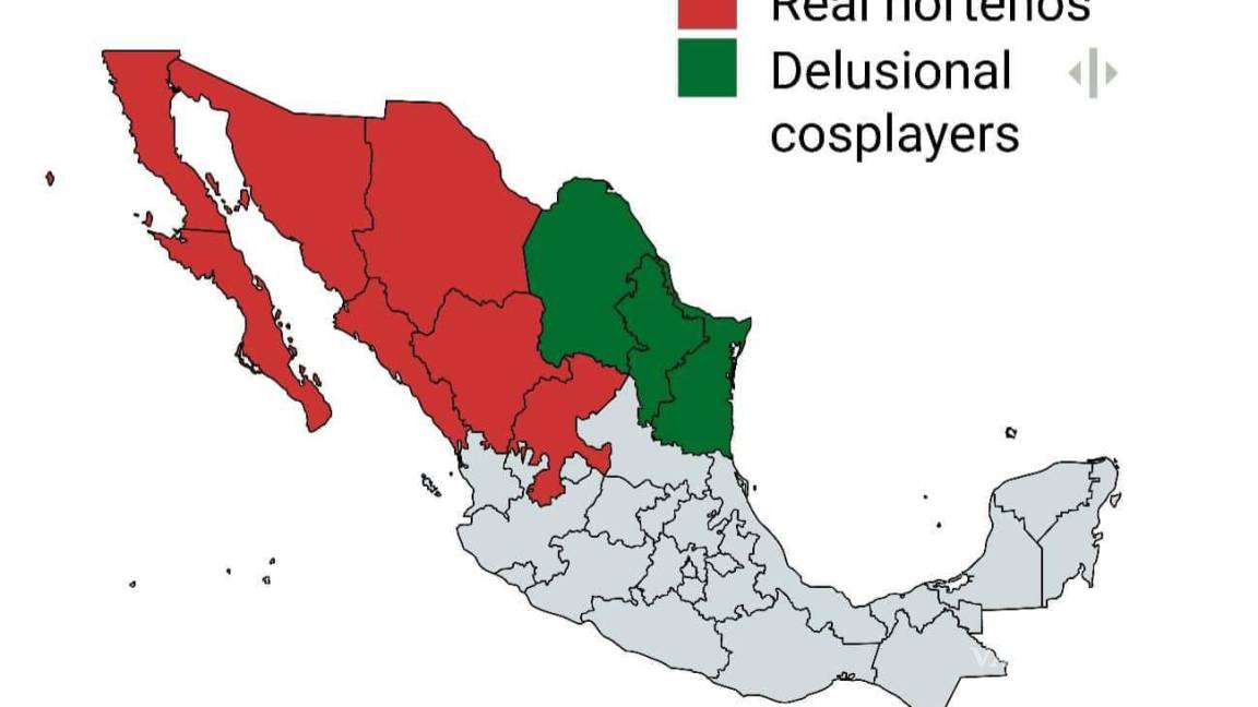 ¿Cómo? ¿Coahuila no es norteño? Viralizan meme en redes sociales y aconsejan clases de geografía