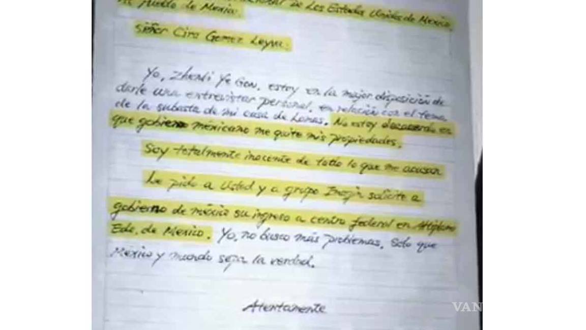$!‘No estoy de acuerdo que me quiten mis propiedades’: Zhenli Ye Gon