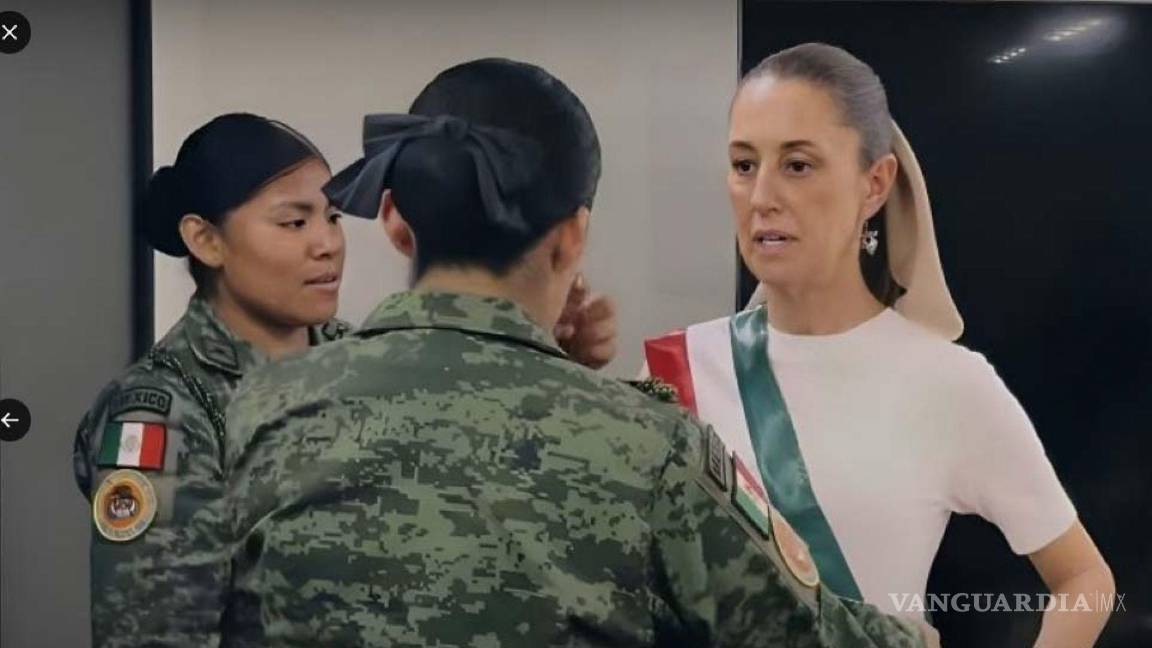 $!Claudia Sheinbaum, presidenta electa de México, compartió imágenes de su prueba de banda presidencial previo a su toma de protesta el próximo 1 de octubre.