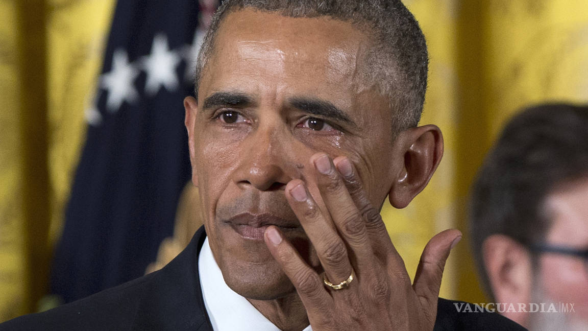 Obama llora en discurso sobre control de armas