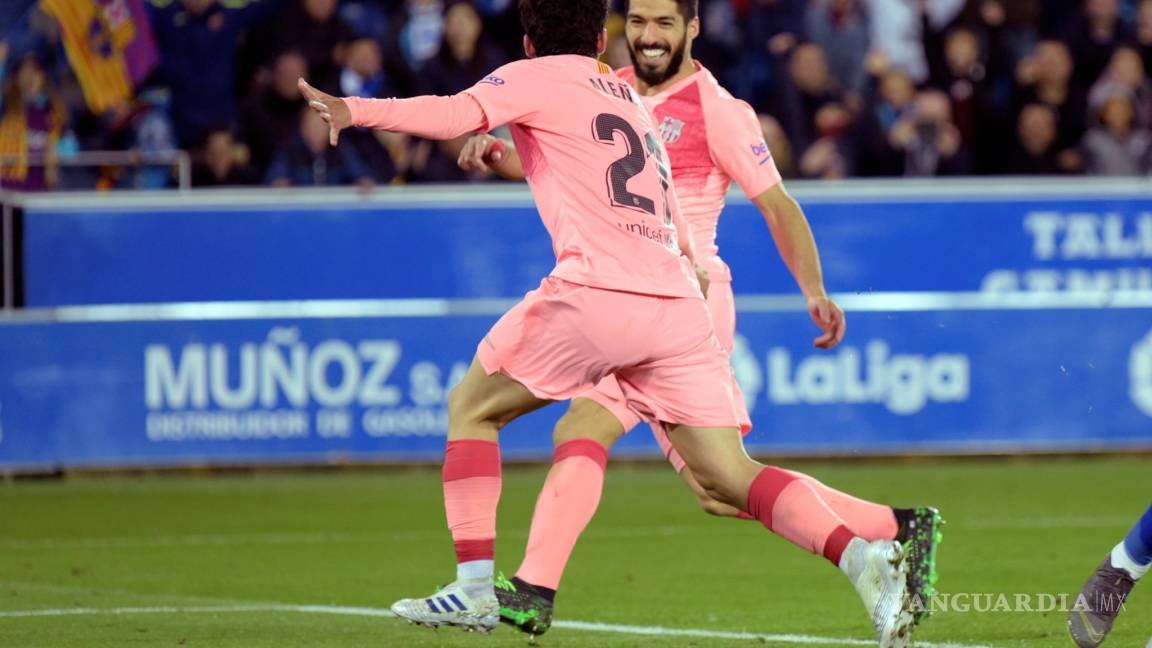 Sin Messi en el campo, Barcelona gana al Alavés y está a nada de ser campeón de España