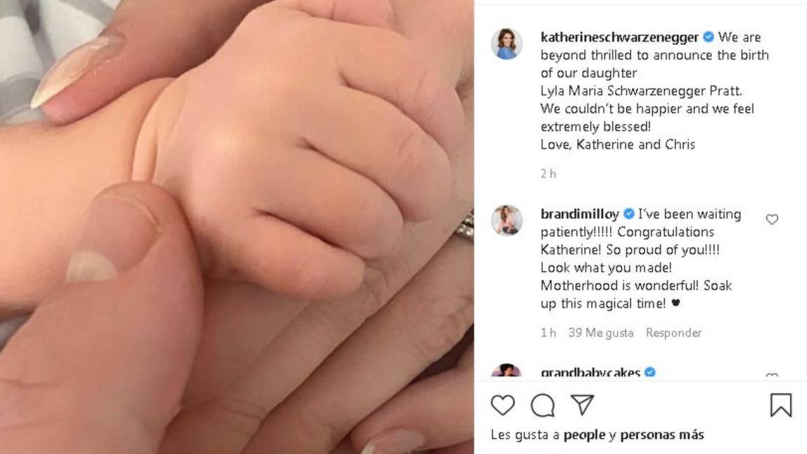 $!Chris Pratt y Katherine Schwarzenegger anuncian el nacimiento de su hija Lyla Maria