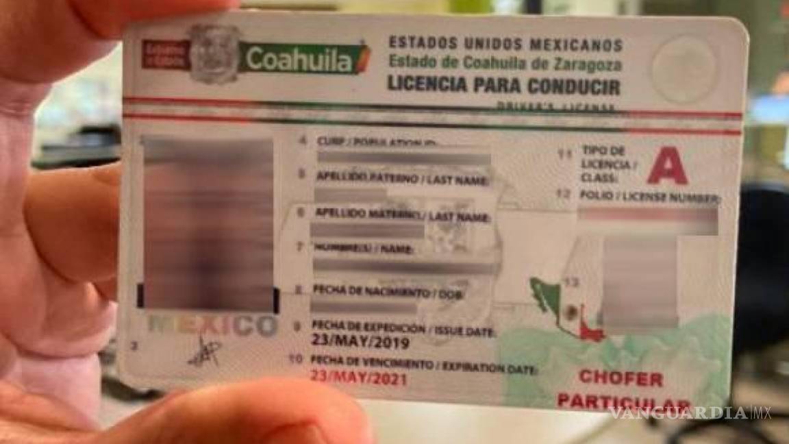 Proponen aplicar examen de manejo para renovar licencia de conducir en Coahuila