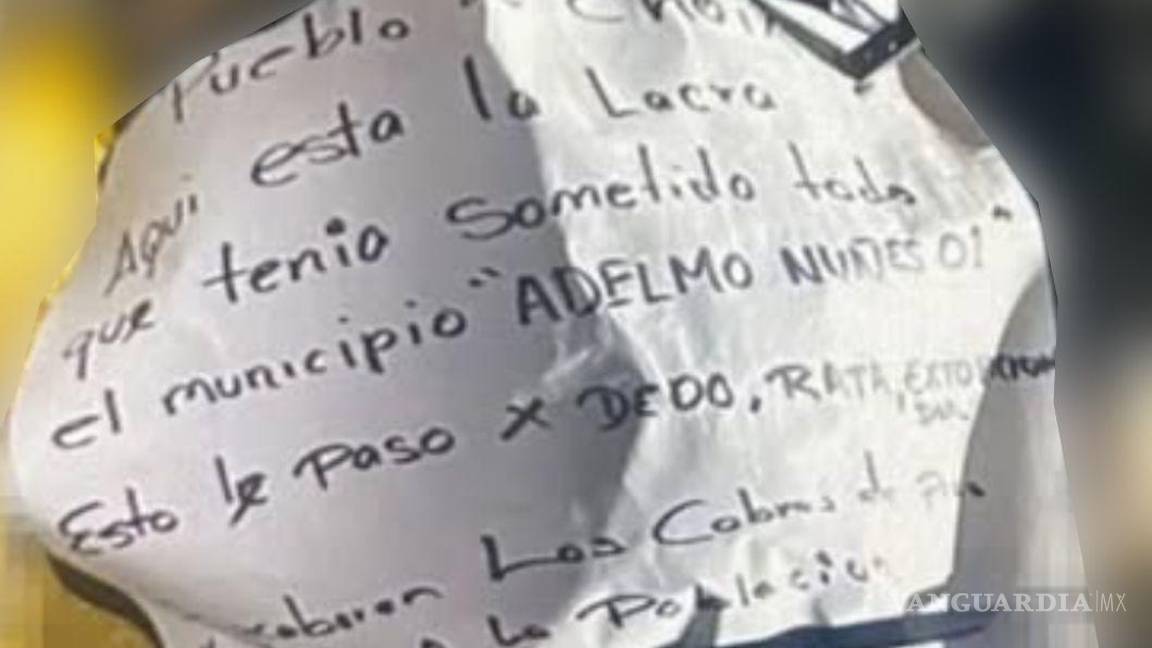 $!Hallan cuerpos con mensajes en Sinaloa; uno de ellos sería Adelmo Nuñez, alias ‘El 01’