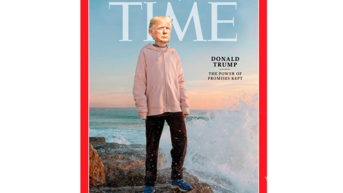 Campaña presidencial de Trump edita al presidente sobre cuerpo de Greta Thunberg en portada de TIME