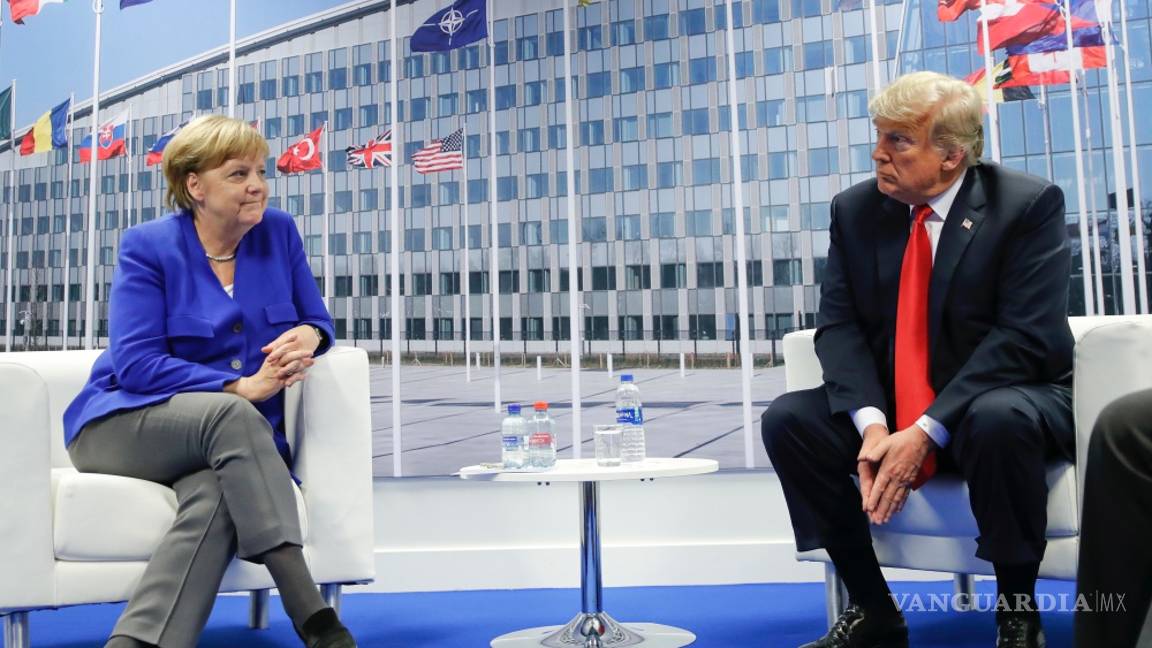 $!Pese a disputa, Trump dice que tiene "muy buena relación" con Merkel
